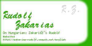rudolf zakarias business card